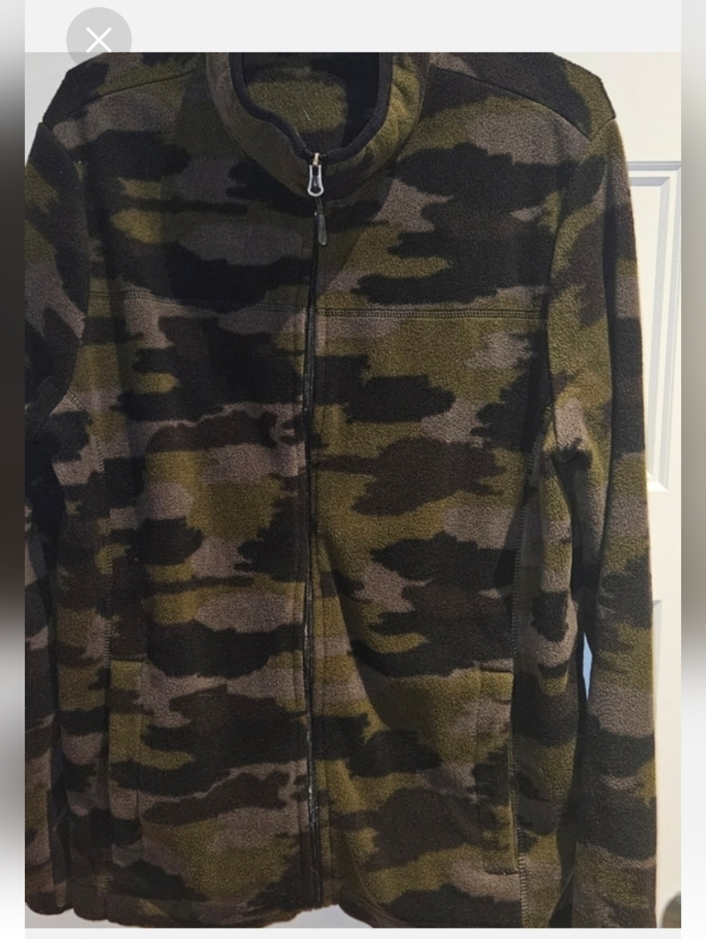 George Olive Green and Black Camouflage Jacket